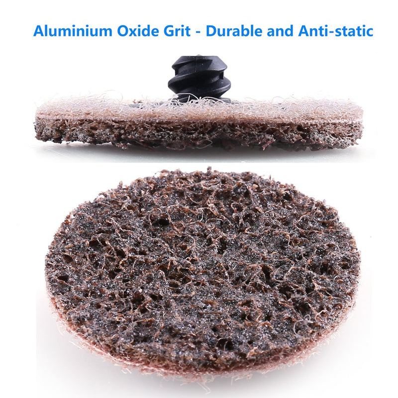 2 Inch Sanding Discs by LotFancy - 45PCS Coarse Roll Lock Surface Conditioning Discs, R-Type Quick Change Disc with Disc Pad Holder 2inch, Coarse - NewNest Australia