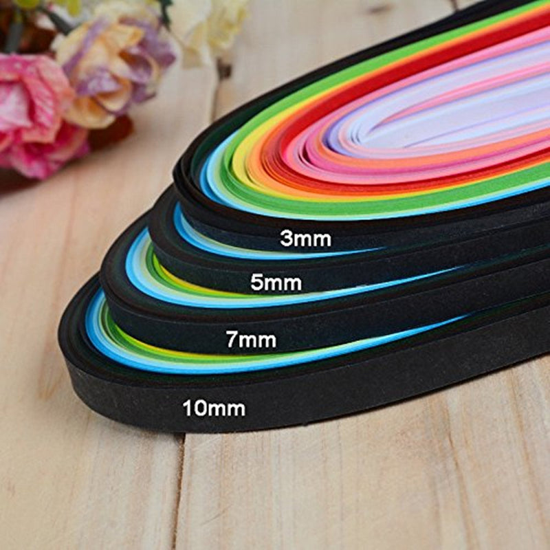 YURROAD 640 Strips 36 Colors Quilling Paper Strips Kit, Length 39cm Width 3mm 5mm 7mm 10mm(4 Sets in One Pack) - NewNest Australia