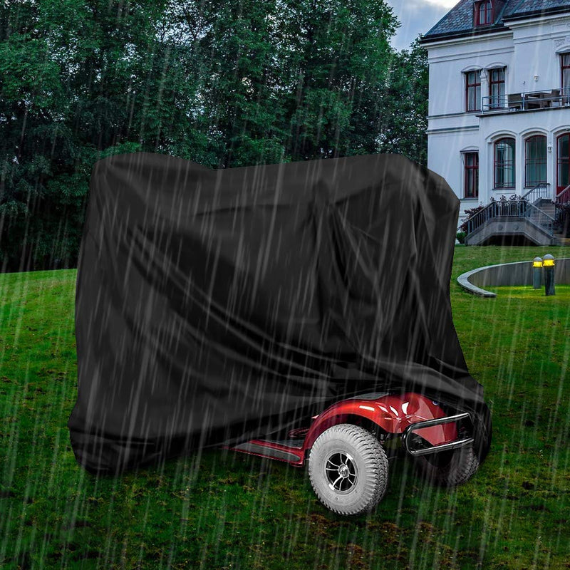 Mobility Scooter Cover, 190D Oxford Heavy Duty Waterproof Wheelchair Storage Cover with Storage Bag All-Weather Outdoor Protection Cover for Most Mobility Scooter (170x61x117cm) 170x61x117cm - NewNest Australia