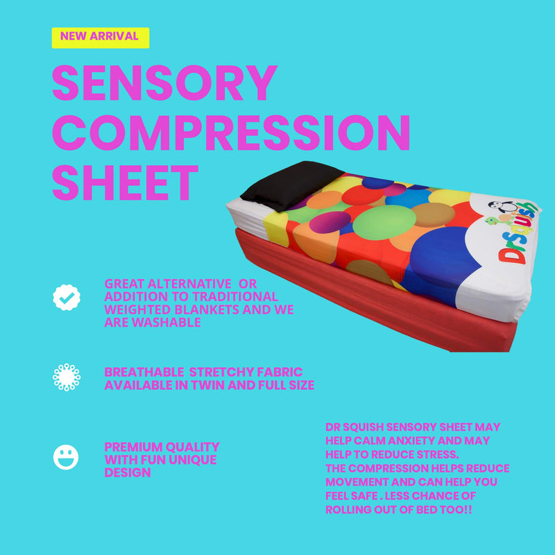 NewNest Australia - Sensory Sheet - Sleeping Sleeve - Comfortable Compression Bedding - Twin Bed Size - Cuddle Blanket is Light - Stretchy Quality Bed Linen by DR Squish 