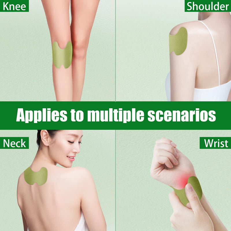 Pain Relief Heat Plaster Patch, Wormwood Knee Plaster Moxibustion Pain Relief Plaster Portable Moxibustion Patch Pain Relief Patch For Knee Back Neck Muscle Soreness (A) A - NewNest Australia