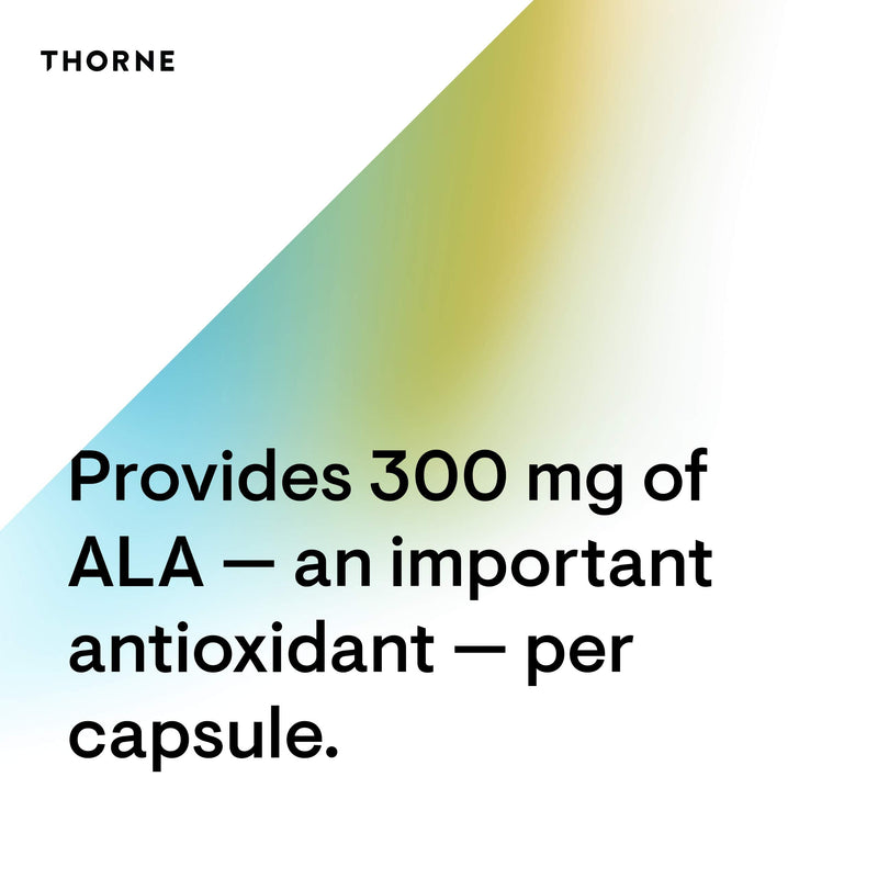 Thorne Research - Thiocid-300 - Alpha Lipoic Acid Supplement (300 mg) for Antioxidant Support - 60 Capsules - NewNest Australia