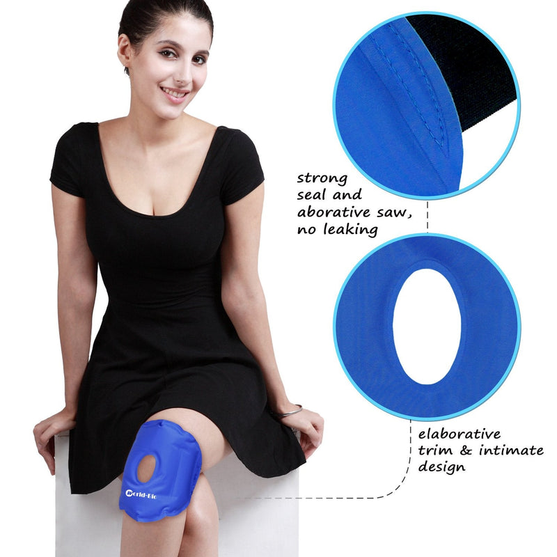 Knee Cooling Pads Cool Pack Gel, Cold Warm Compresses For Knee Injuries, Swelling, Knee Replacement Surgeries, Arthritis, Meniscus Tear And Acl, Compress Gel Cushion 25 X 17 Cm - NewNest Australia