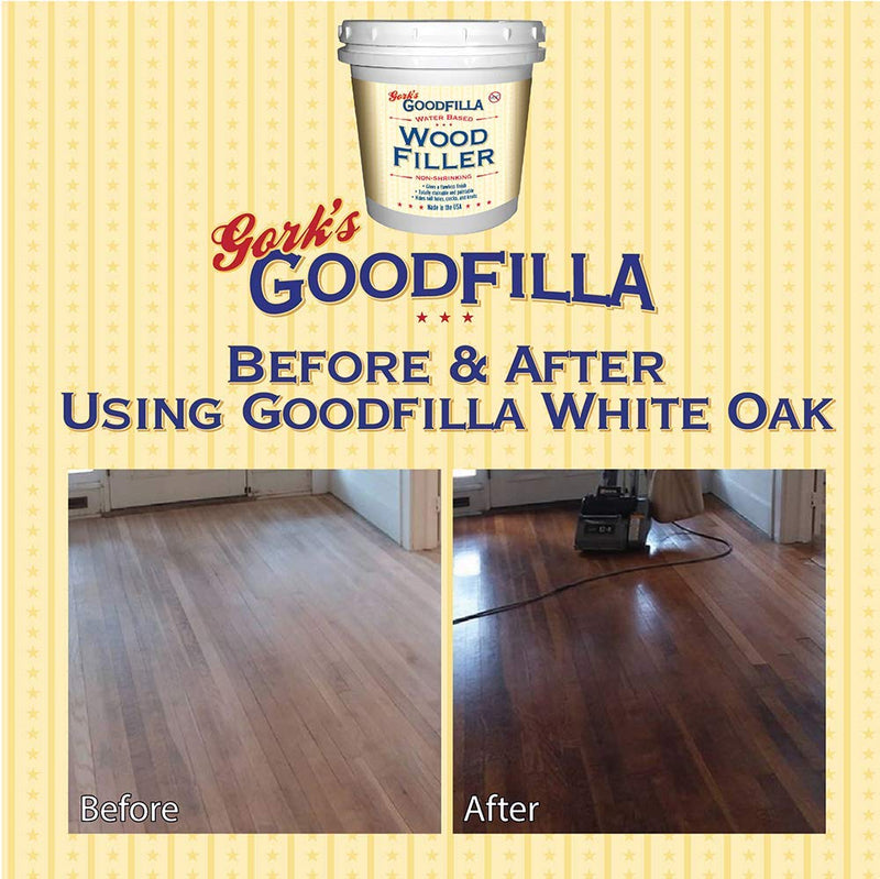 Water-Based Wood & Grain Filler - Red Oak - 8 oz by Goodfilla | Replace Every Filler & Putty | Repairs, Finishes & Patches | Paintable, Stainable, Sandable & Quick Drying - NewNest Australia