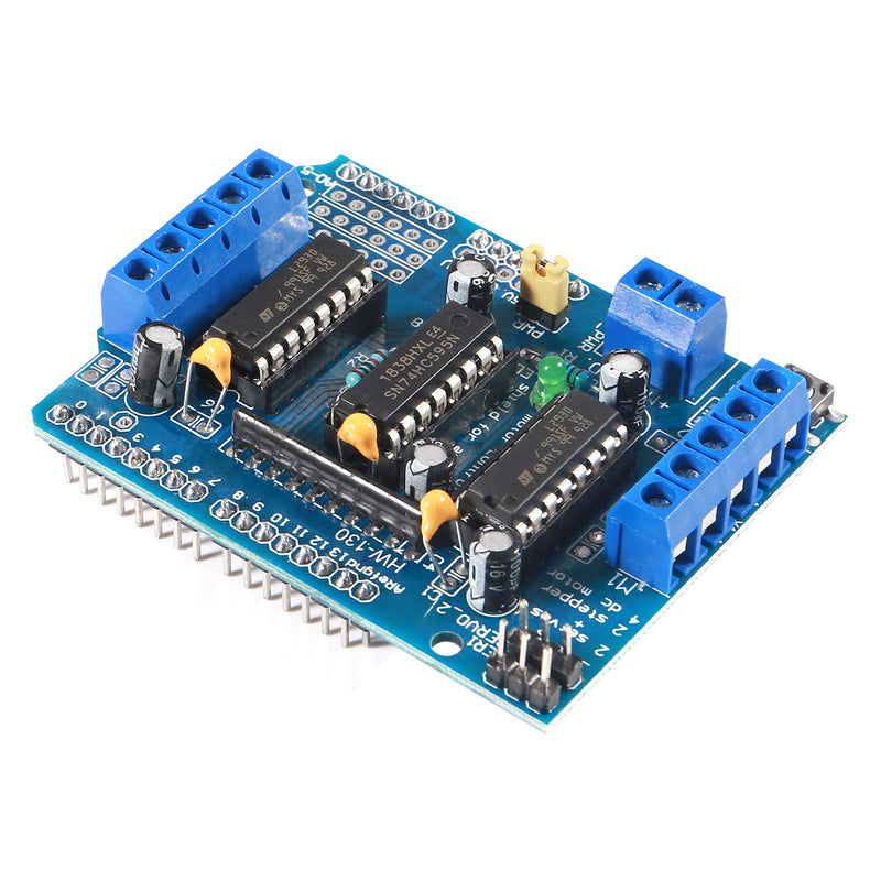 ALAMSCN L293D Motor Drive Controller Motor Control Expansion Board DIY Smart Car Kit for Arduino with DC TT Motors Wheels - NewNest Australia