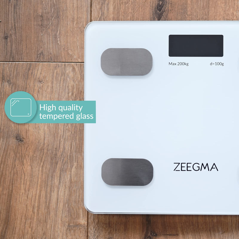 Zeegma Gewit Fittrack The Smart Bathroom Scales For The Whole Family: Measuring, Tracking, Optimizing Health, Precise Measurement, Lcd, Weight Measuring Range Up To 200 Kg - NewNest Australia