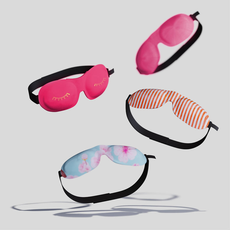 SMUG 100% Blackout Sleep & Eye Mask | Eyelash Extension Friendly | Eye Masks for Sleeping | Sleep Masks for Women & Men | Straps for Dream Comfort & Adjustability | Pink Wink - NewNest Australia
