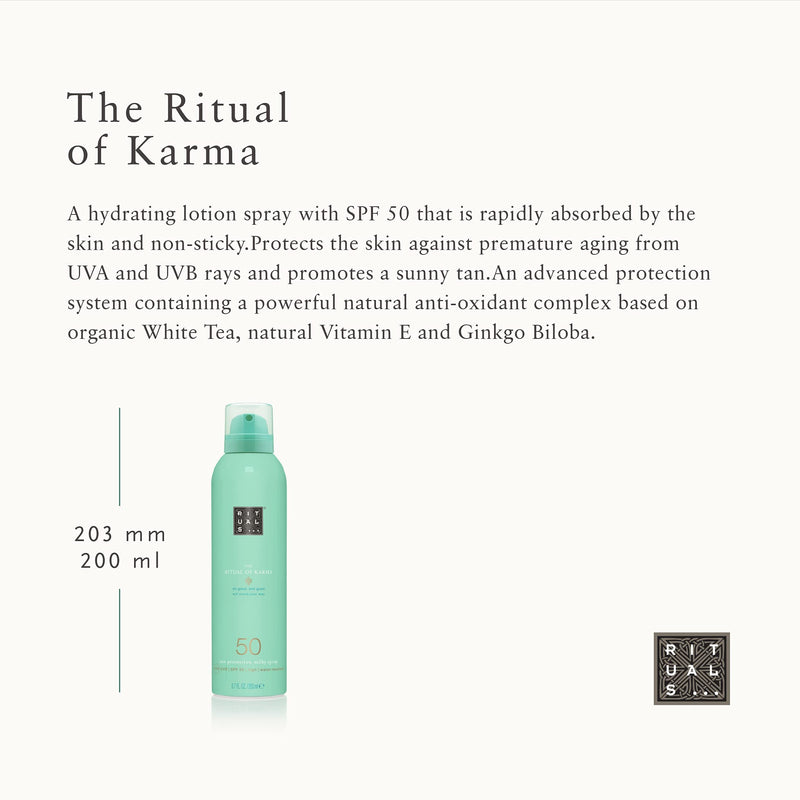 RITUALS The Ritual of Karma Sun Protection Milky Spray SPF 50, 200 ml - NewNest Australia