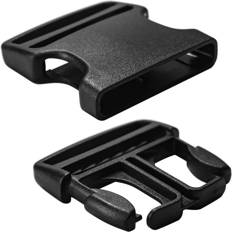 Buckles for Straps 2": Side Release Buckle Plastic Clip 2 set + Tri-Glide Slide 4 pcs Fit 2 inch Wide Nylon Strap Webbing Belt, Heavy Duty Replacement for Backpack Parachute, Dual Adjustable No Sewing 2 Set 2 in - NewNest Australia