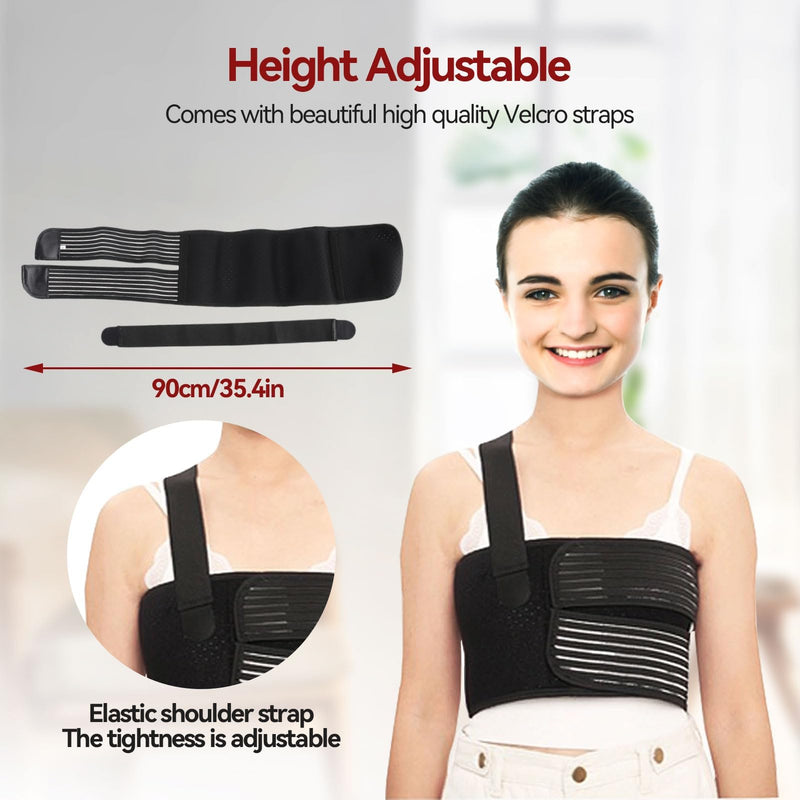 Broken Rib Bandage, Rib Belt For Men And Women, Breathable Chest Wrap Belt For Support Sore Or Crushed Ribs, Sternum Injuries, Protection From Dislocated Rib - NewNest Australia