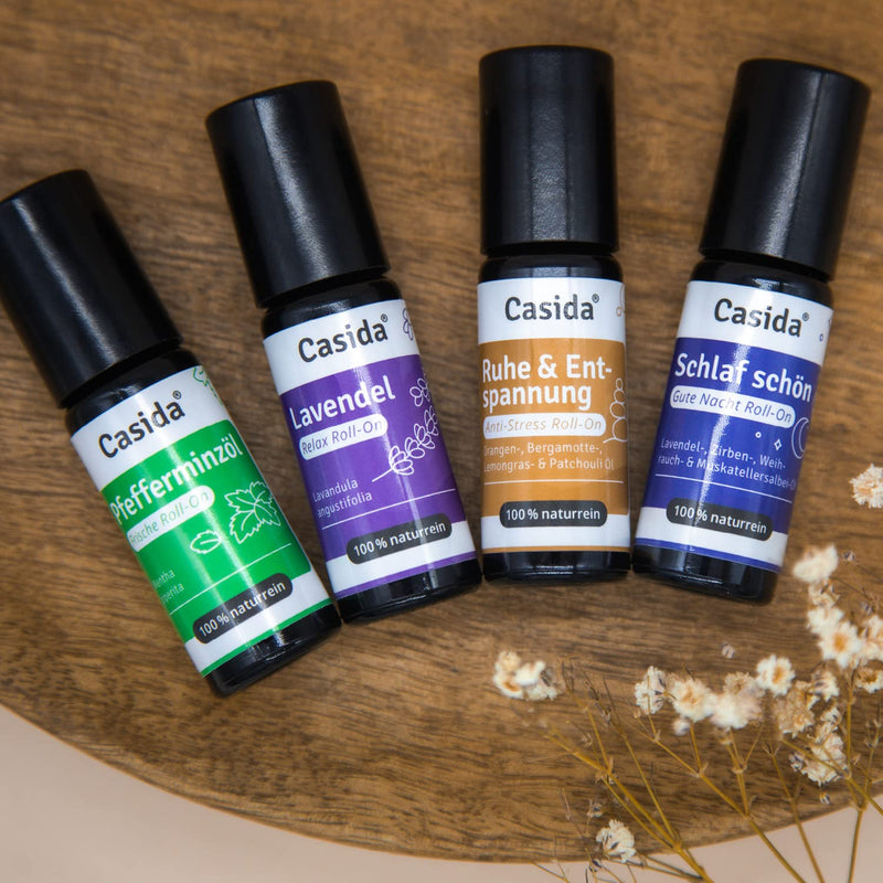 Casida Lavender Roll-On - Relax Roll-On For A Harmonious, Relaxed Atmosphere - Lavender Oil Roll-On As Fragrance Oil, Essential Oil For Aroma Care On The Go - From The Pharmacy - 10 Ml (Lavender) - NewNest Australia