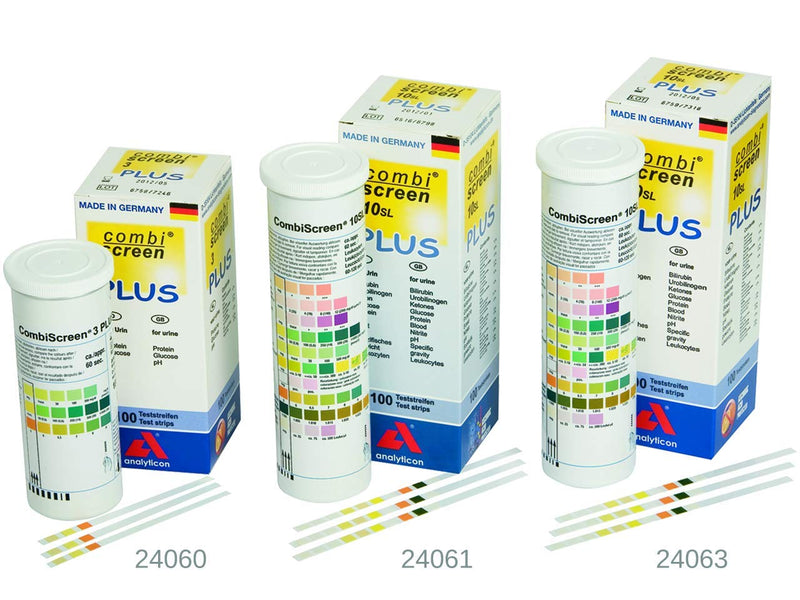 Analyticon - Combi Screen 11Sys, Plus, Urine Strip Test, Visual Examination Or Use With Urilyzer 100, 100 Pro, 500 Pro And Combiscan 100, 11 Parameters, Pack Of 100 Strips - NewNest Australia