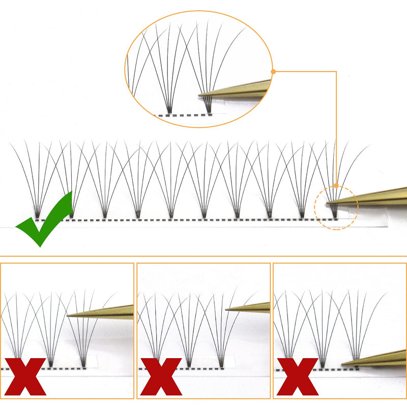 Premade Fan Volume Lash Extensions 3D 0.07C 10mm Russian Pre Made Fan Lashes | 3D 4D 5D 6D 0.07/0.10 C/D Curl 8-15mm | Long Lasting | Easy Application（3D 0.07C 10mm） 10 mm 3D-0.07C- Curl - NewNest Australia