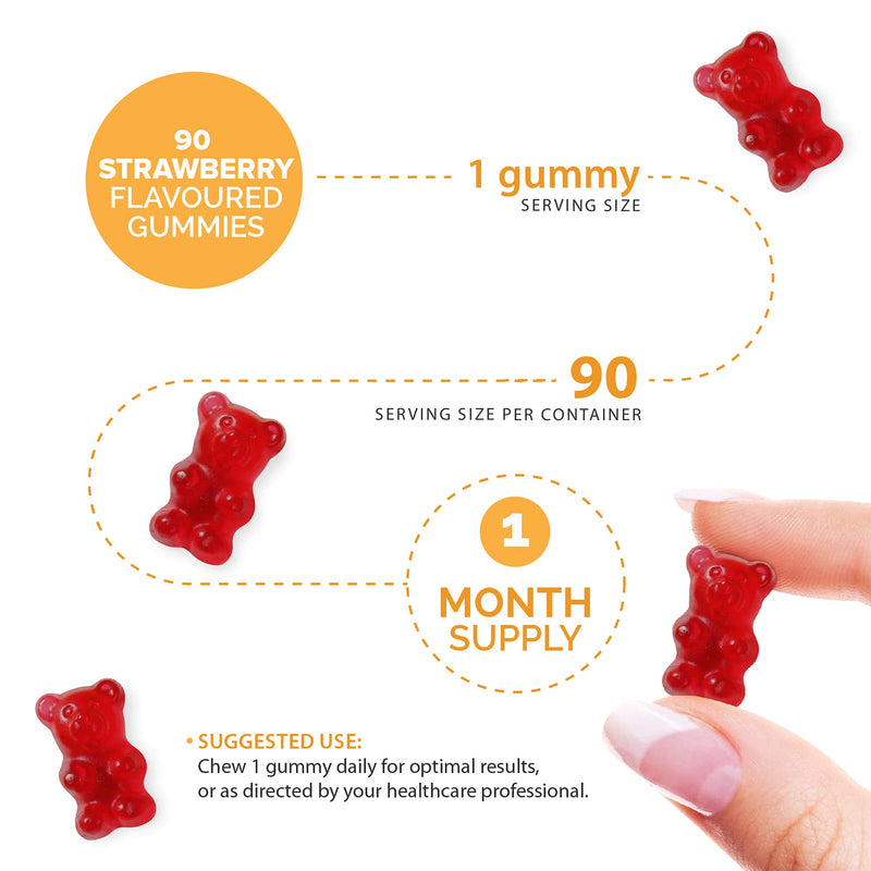 Kids Vitamin D - 3 Month Supply - Kids Vitamins – Vitamin D Gummies – 90 Chewable Kids Vitamin D - Vegetarian - Gluten Free – Childrens Vitamin D – Kids Vitamin D by Novomins - NewNest Australia