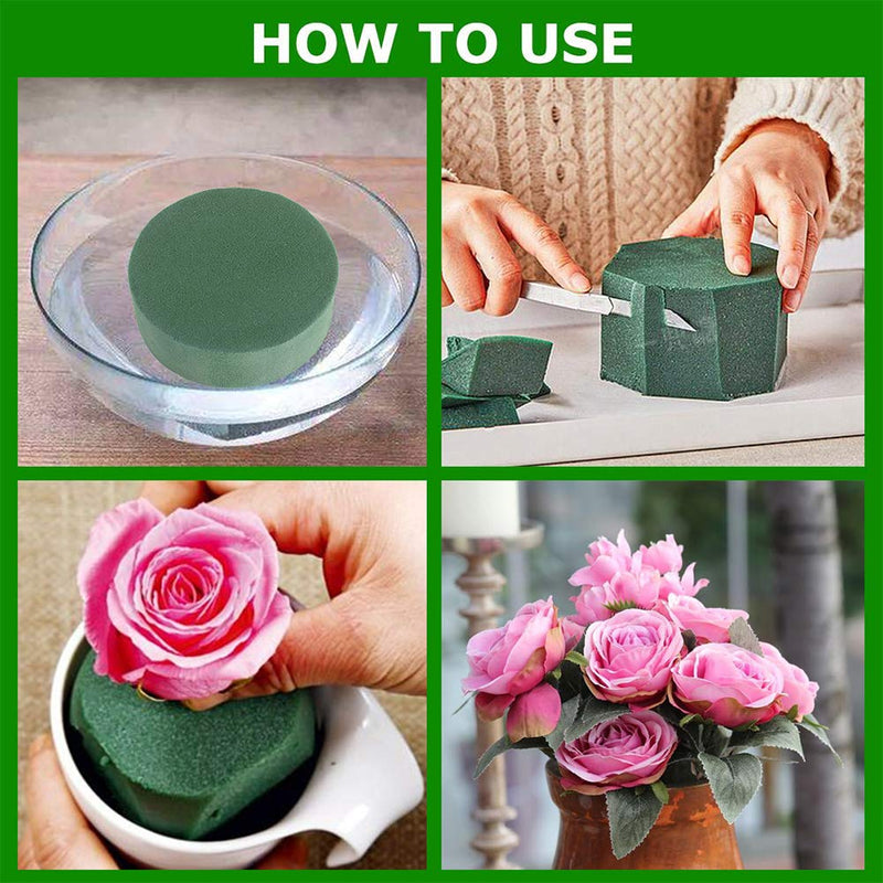 CCINEE Round Floral Foam,Wet Florist Styrofoam Block Flower Arrangement Supplies for Craft Project,Pack of 20 - NewNest Australia