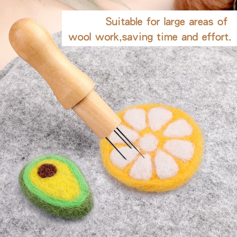 Needle Felting Pad, 9.44 x 9.44 x 1.38 Inch, Grey Sponge Needle Felting Pad, Needle Felting Mat with Felting Needle Tool with 3 Needles Accommodates Any Felting Project - NewNest Australia