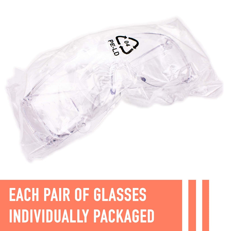3 Pack Safety Glasses Over Eyeglasses (Anti-Fog & Scratch Resistant) Wrap Around Crystal Clear Eye Protection - OTG Safety Goggles are Perfect for Nurses, Construction, Shooting, Lab Work, & More! - NewNest Australia