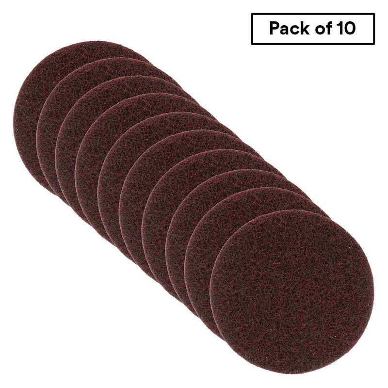 Scotch-Brite Surface Conditioning Disc for Sanding - Metal Surface Prep - Hook and Loop - Aluminum Oxide - Medium Grit - 4.5” diam. - Pack of 10 - NewNest Australia