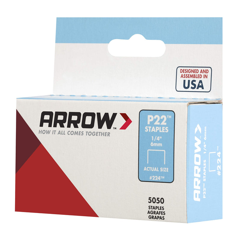 Arrow Fastener 224 Genuine P22 1/4-Inch Staples, 5,050-Pack 1/4 Inch - NewNest Australia