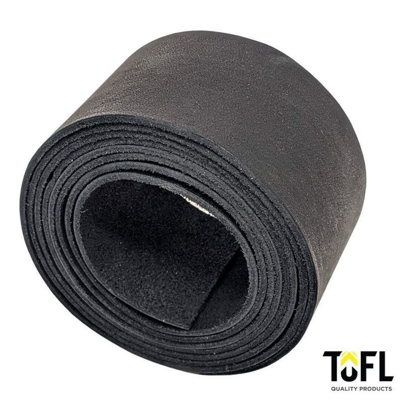 TOFL Leather Strip 2 Inches Wide and 72 Inches Long and 1/8 inch (4-5 oz) Thick (Black, 2" Wide 72" Long) Black - NewNest Australia