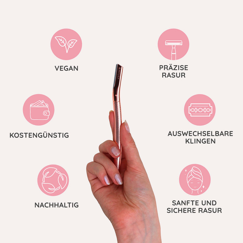 MYLILY eyebrow razor rose gold | Facial razor women | Dermaplaning face | Eyebrow razor for women | Face Razor Woman | Eyebrow knife - NewNest Australia