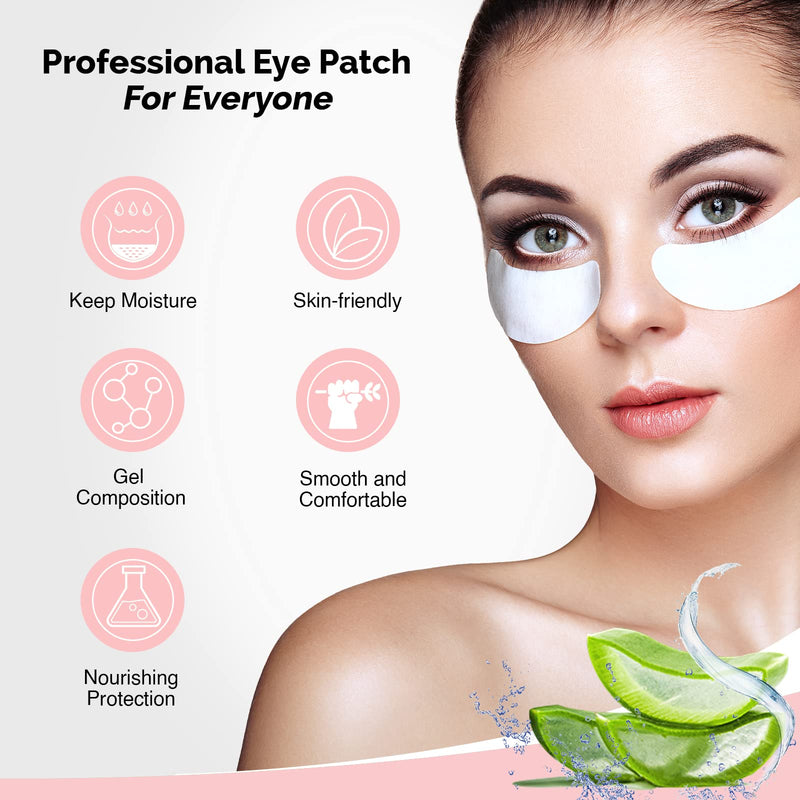 50 Pairs GreenLife 100% Naturel Eyelash Extension Under Eye Gel Pads patches kit Collagen (50 150 300 Pairs) with Aloe Vera Hydrogel Eye Patches set for Eyelash Extension Supplies Tools 50 Pair (Pack of 1) - NewNest Australia