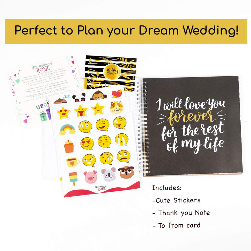 The Ultimate Wedding Planner - Organize The Wedding of Your Dreams. Hardcover, 80 Pages. Checklists, Party Planner, Budget Organizer, Bridal Shower, Rehearsal Dinner, Suppliers, Honeymoon & Much More - NewNest Australia