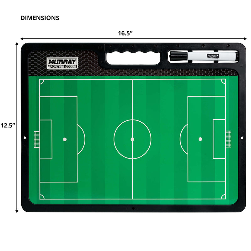 Murray Sporting Goods Premium Coaches Clipboard | Double-Sided Dry Erase Marker Board for Basketball, Baseball, Soccer, Football, Hockey (Marker Included) - NewNest Australia