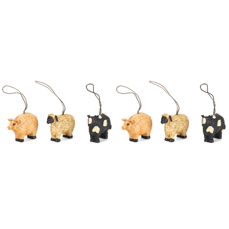 NewNest Australia - Mini Farm Animal Ornaments Set/6 (1.5") 