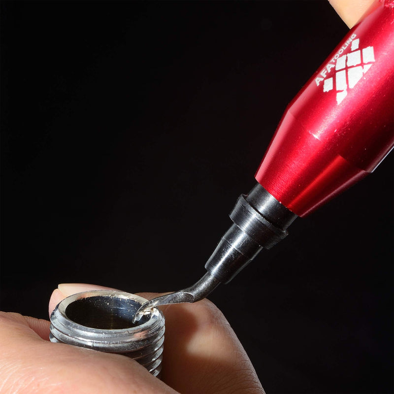AFA Tooling - Deburring Tool Kit with 16 HSS Blades (5 BS1010, 5 BS3010, 5BS1018) for Multi Use Application | Edge Burr Removal for Copper Pipes, 3D Printing Plastics, Resin Art, and Metal Work Tool + 15blades - NewNest Australia