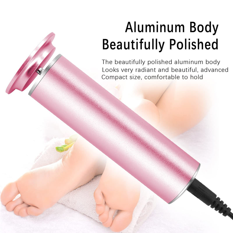 Electric Foot File Hard Skin Remover (Speed Adjustable) with 60pcs Replacement Sandpaper Disks, Professional Electric Callus Remover Pedicure Foot Scraper Hard Skin Remover (Pink) pink foot file - NewNest Australia