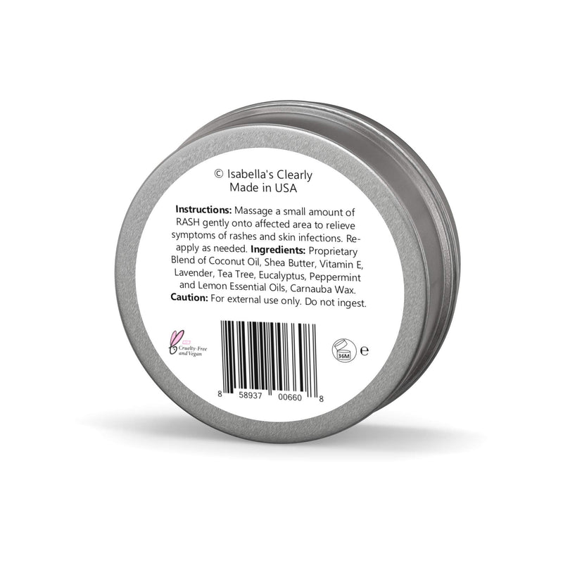 Isabella's Clearly Rash Anti Fungal Skin Balm. Instant Relief for Itching, Dry Irritated Skin. Helps Treat Ringworm, Jock Itch, Athletes Foot, Eczema, Nail Fungal Infections. Vegan. USA. 45 g - NewNest Australia