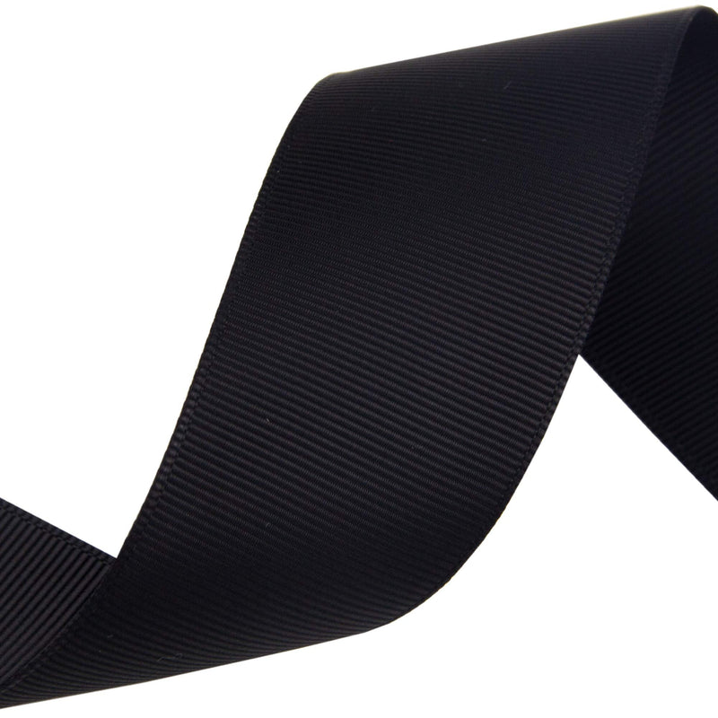 VATIN 1-1/2" Solid Black Grosgrain Ribbon Spool -50 Yards, Great for Sewing, Gift Wrapping, Hair Bows, Flower Arranging, Home Decorating 1-1/2" x 50 Yards - NewNest Australia