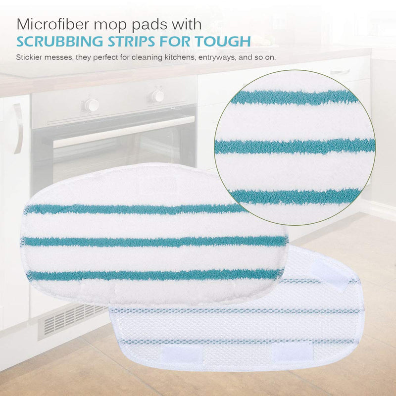 KEEPOW 5 Pack Microfibre Steam Mop Pads Compatible PurSteam ThermaPro 10-in-1 - NewNest Australia