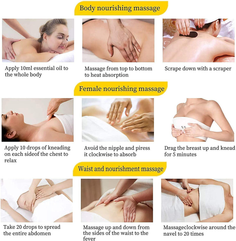 Massage Oil for Massage Therapy, Ginger Massage Oil -2 Pack Arnica & Ginger Oil -Warming Tired Sore Muscles & Lavender Relaxing Massage Oil -Romantic, Aromatic, Soothing Massage Oil with Massage Ball - NewNest Australia