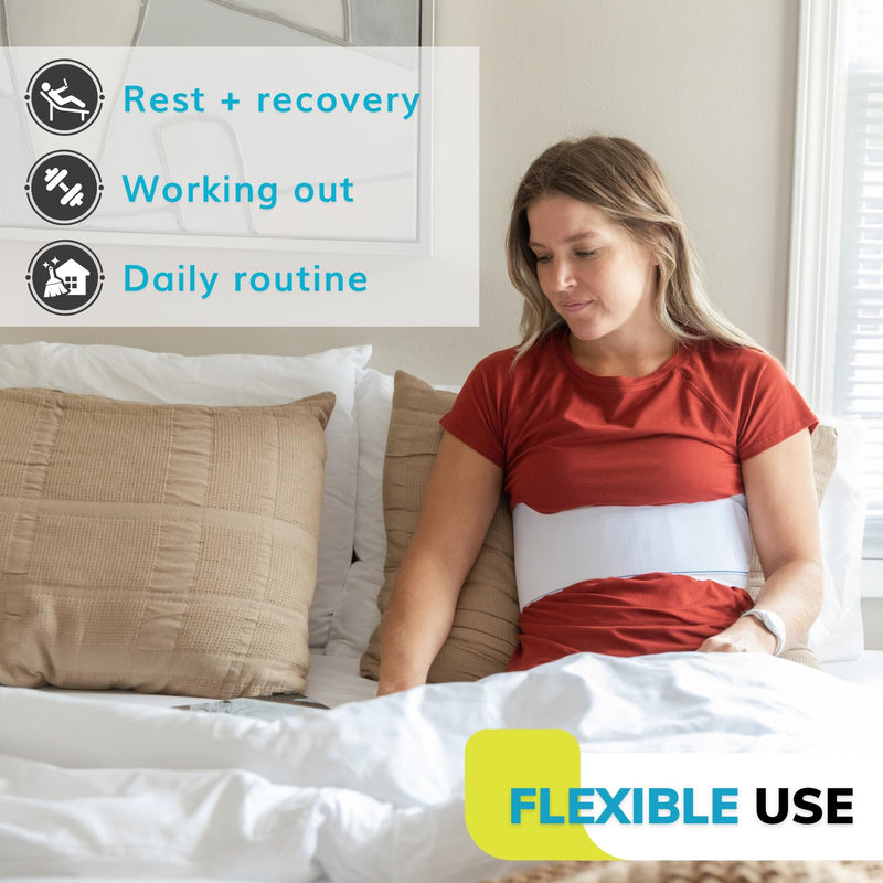 Braceability Rib Injury Binder Belt | Rib Cage Protective Wrap For Women To Support Painful Or Squashed Ribs, Sternum Injuries (Female - For Chest Circumference 34 To 60) - NewNest Australia