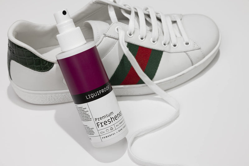 Liquiproof LABS 250ml Premium Freshener fast-acting deodoriser for footwear, shoes and clothing. Our spray refreshes trainers, shoes, sports bags and clothing. - NewNest Australia