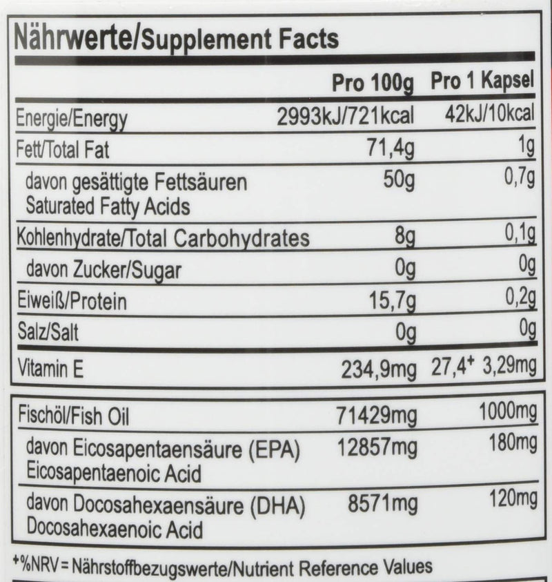 All Stars Omega 3 Fish Oil I Fish Oil Caps with 540mg EPA + 360mg DHA per daily ration I Monthly pack with 90 capsules I Fish oil supplement without sugar, aspartame & creatine - NewNest Australia