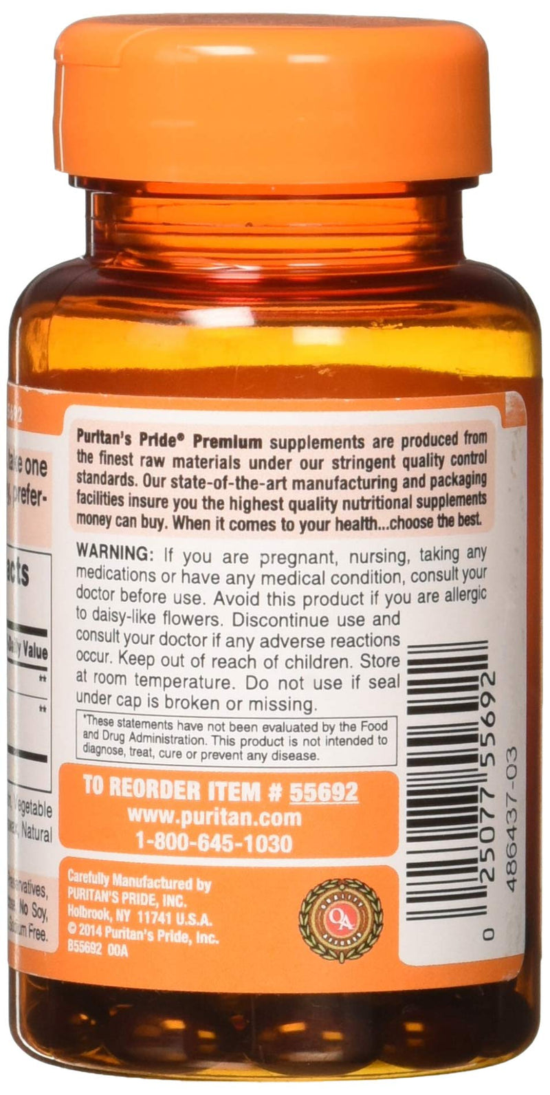 Zeaxanthin 4mg with Lutein 10mg, Supports Healthy Eyes and Vision*, 60 ct by Puritan's Pride - NewNest Australia