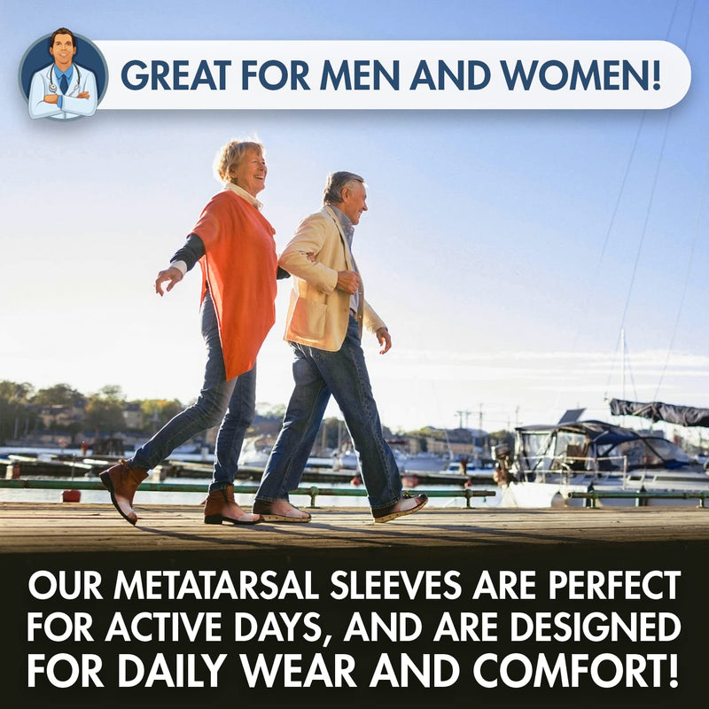 Dr. Frederick's Original Metatarsal Sleeves Plus - 50% More Cushioning - 4 Pieces - Metatarsal Pads for Women & Men - NewNest Australia