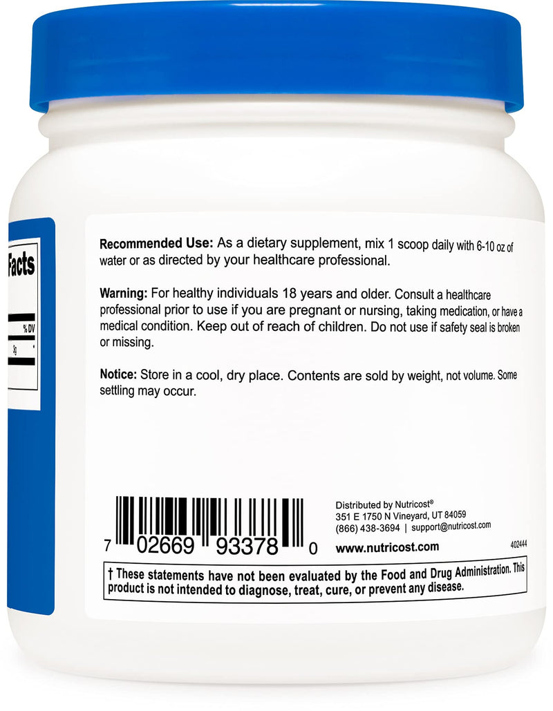 Nutricost Pure L-Citrulline (Base) Powder (600 Grams) 1.32 Pound (Pack of 1) - NewNest Australia