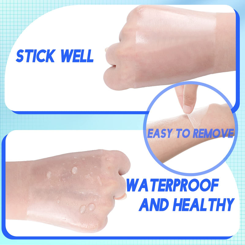 Transparent Stretch Adhesive Bandage Waterproof Bandage Clear Adhesive Bandages Dressing Tape for (4 inch × 10.94 Yard) 4x393.8 Inch (Pack of 1) - NewNest Australia