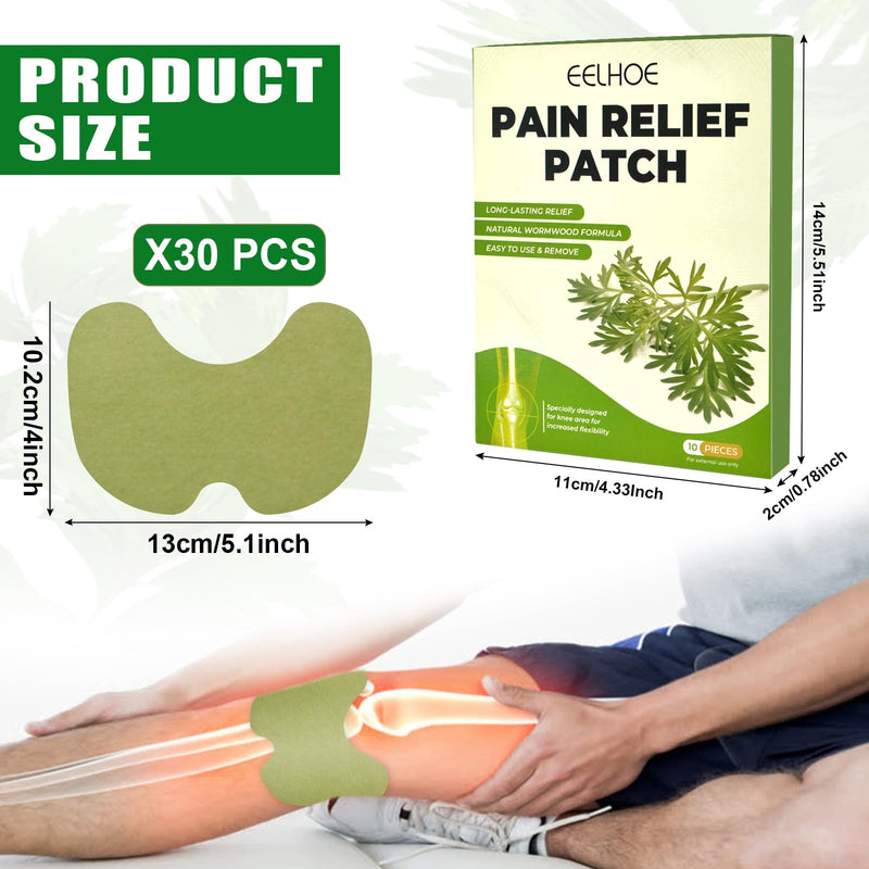 Pain Relief Heat Plaster Patch, Wormwood Knee Plaster Moxibustion Pain Relief Plaster Portable Moxibustion Patch Pain Relief Patch For Knee Back Neck Muscle Soreness (A) A - NewNest Australia