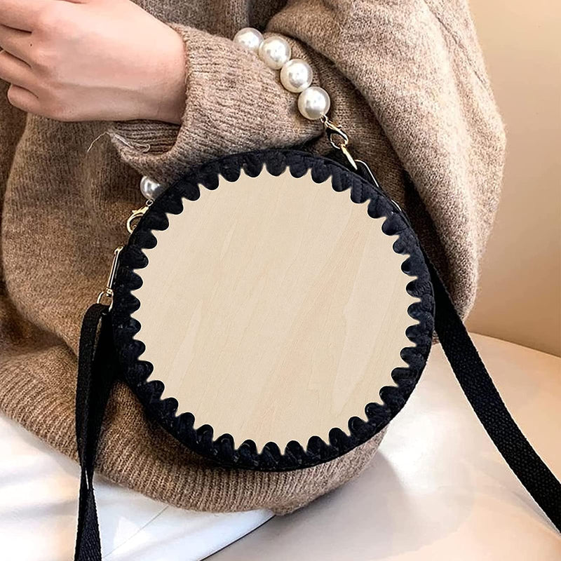 PH PandaHall 5 Sizes Natural Wooden Basket Bottom Round Circle Blank Crochet Basket Wood Base for DIY Basket Weaving Crochet Supplies, Burlywood, 10/15/20/25/30cm(3.9/5.9/7.9/9.9/11.9") in Diameter - NewNest Australia