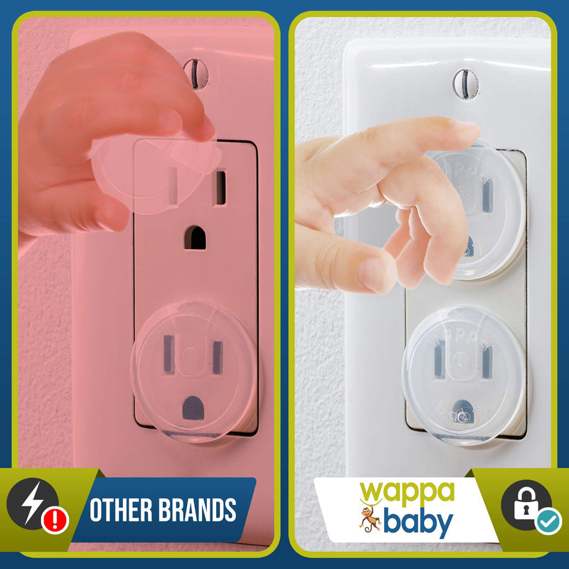 Clear Outlet Covers (50 Pack) Value Pack – Baby Safety Outlet Plug Covers – Durable & Steady – Child Proof Your Outlets Easily Transparent 1 Pack of 50 - NewNest Australia