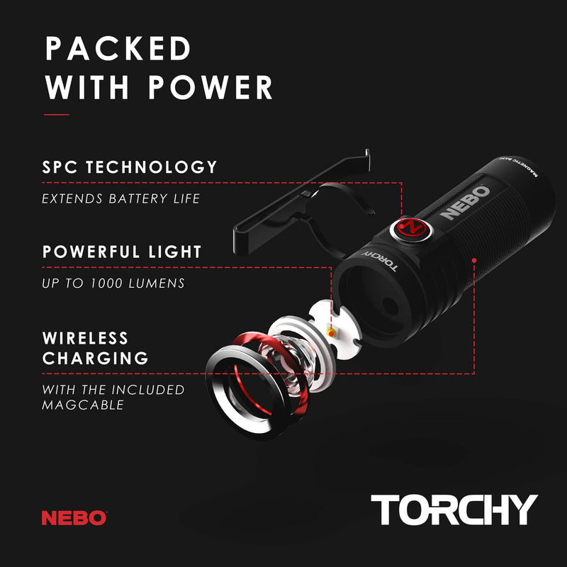 Nebo Redline Flashlights | Rechargeable LED Flashlights with 4 Light Modes | Water and Impact Resistant | Available in 1,000-Lumens and 6,000-Lumens Models - NewNest Australia