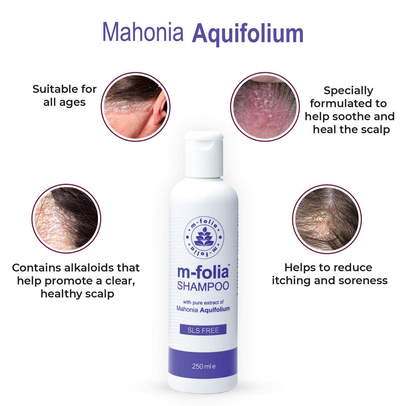 M-FOLIA Psoriasis Shampoo Dual Pack 2 x 250ml Shampoo is Specially Formulated to Help Rejuvenate, Soothe & Clear the Scalp of Psoriasis, Eczema, Derma and Related Dry Scalp Conditions 2 Pack - NewNest Australia