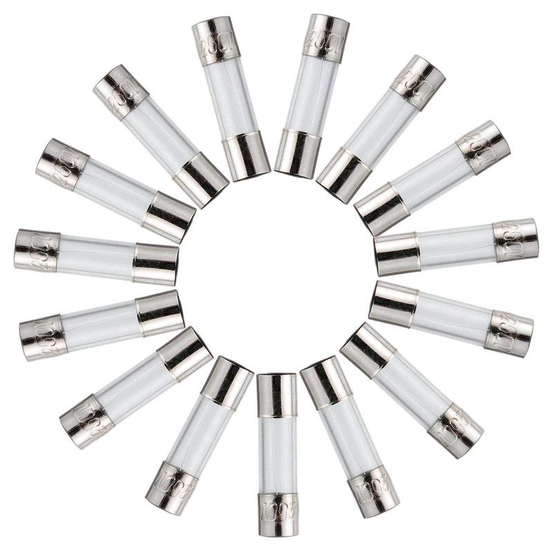BOJACK 15 Values 200 pcs Fast-Blow Glass Fuses Assortment Kit 5x20mm 250V 1 5 10 15 20A 6x30mm 250V 1 2 3 5 6 7 8 10 15 20A amp packag in a Clear Plastic Box - NewNest Australia