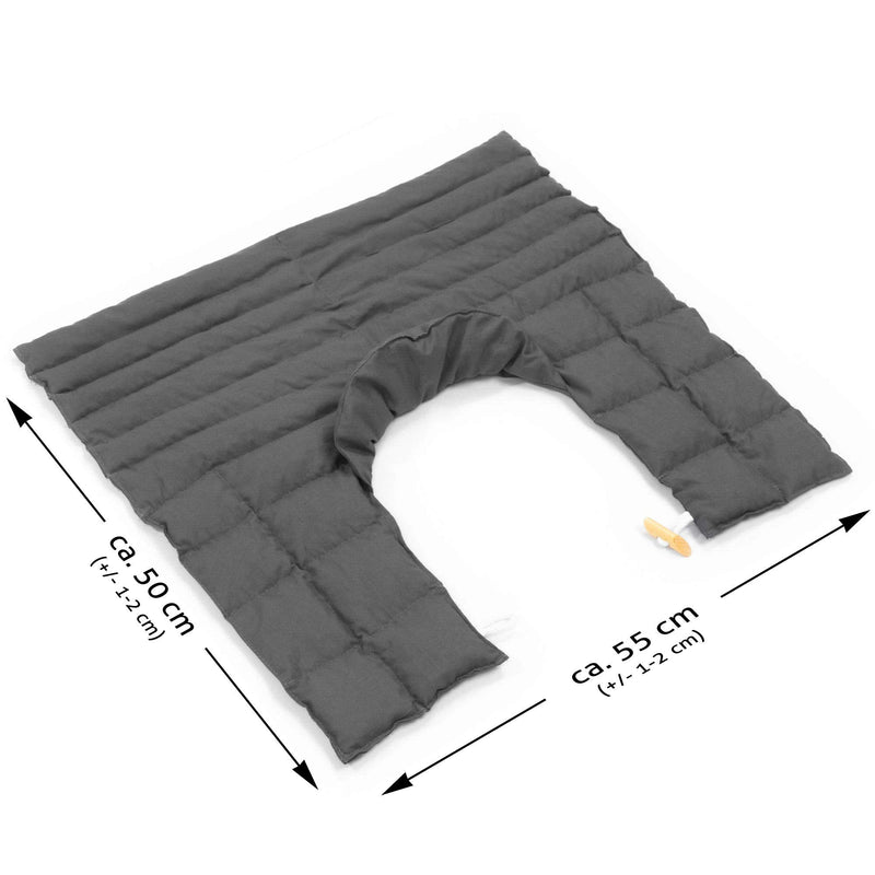 Amilian cherry stone pillow neck shoulder cherry stone pillow large neck heat pillow cherry stone pillow microwave neck warmer neck pillow grain pillow heat compress heat pillow neck shoulder dark gray - NewNest Australia