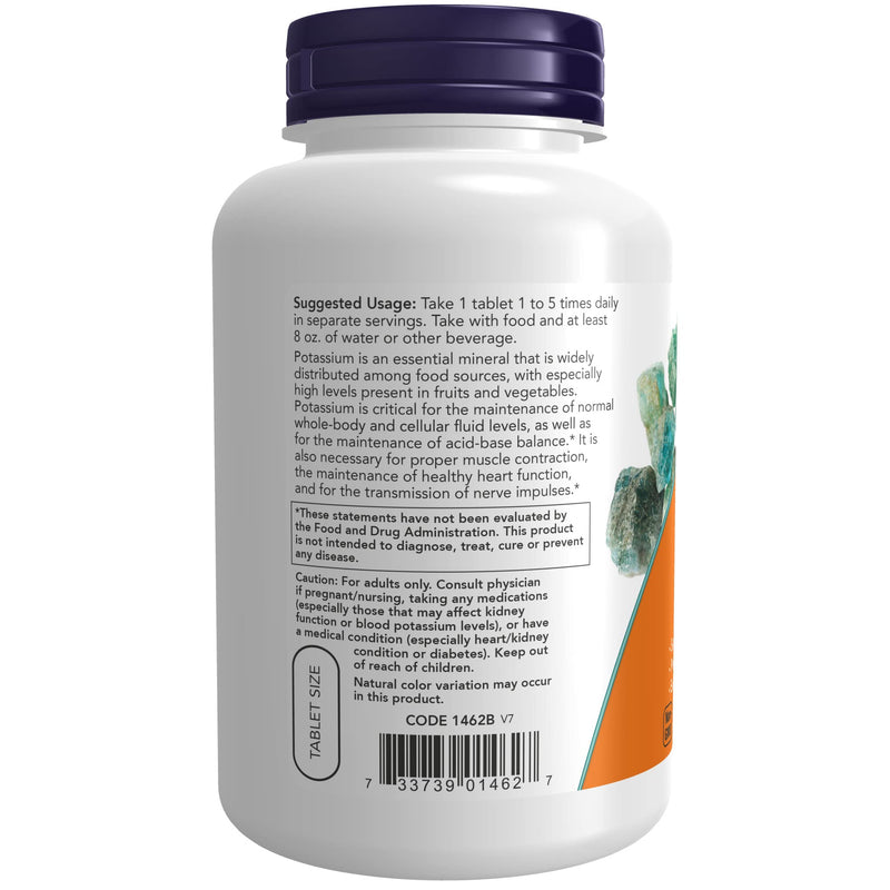 NOW Supplements, Potassium Gluconate 99mg, Easier to Swallow, Essential Mineral*, 250 Tablets 1 - NewNest Australia